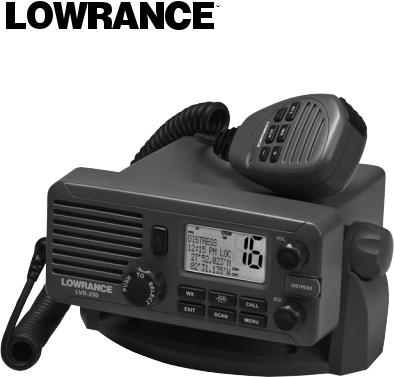 Lowrance electronic LVR-250 User Manual