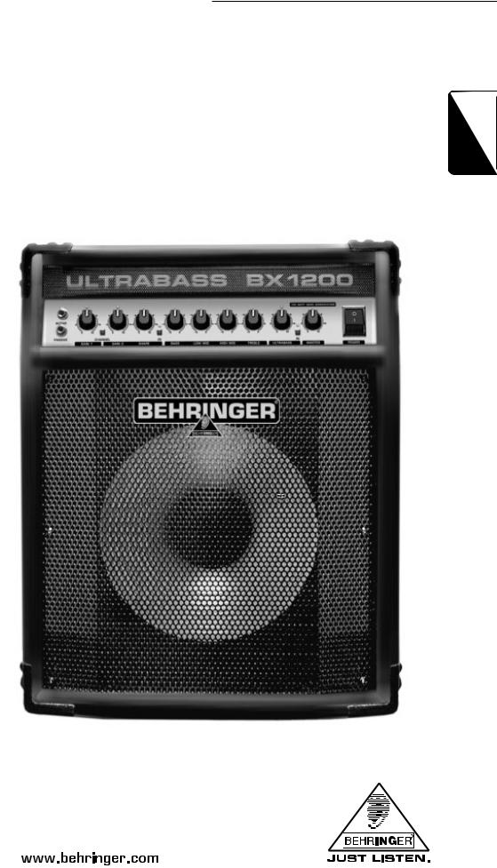 Behringer BX1200 User Manual