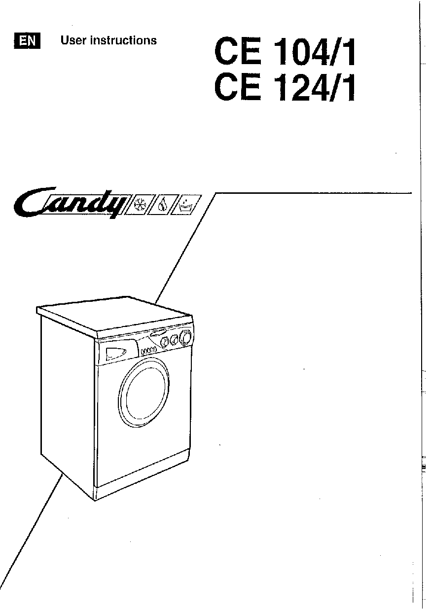 Candy CE 104-1, CE 124-1 User Manual