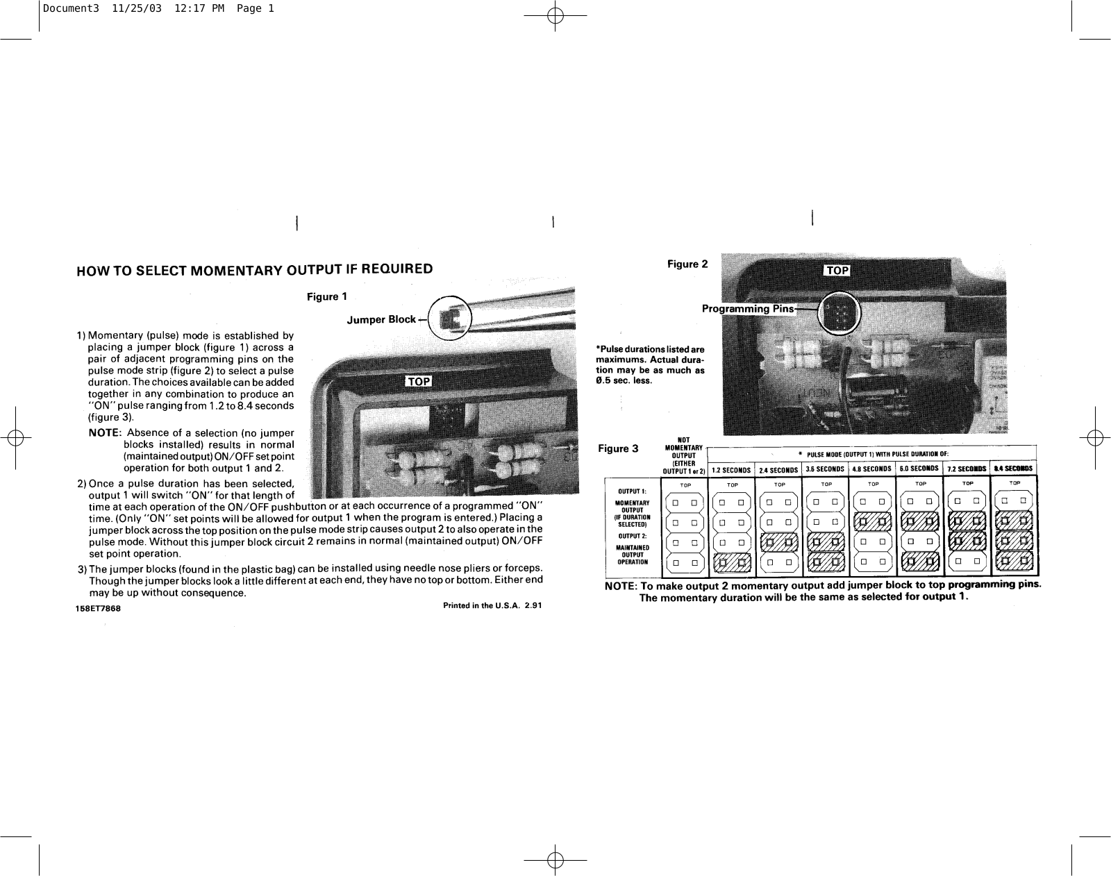 Intermatic 158ET7868 User Manual