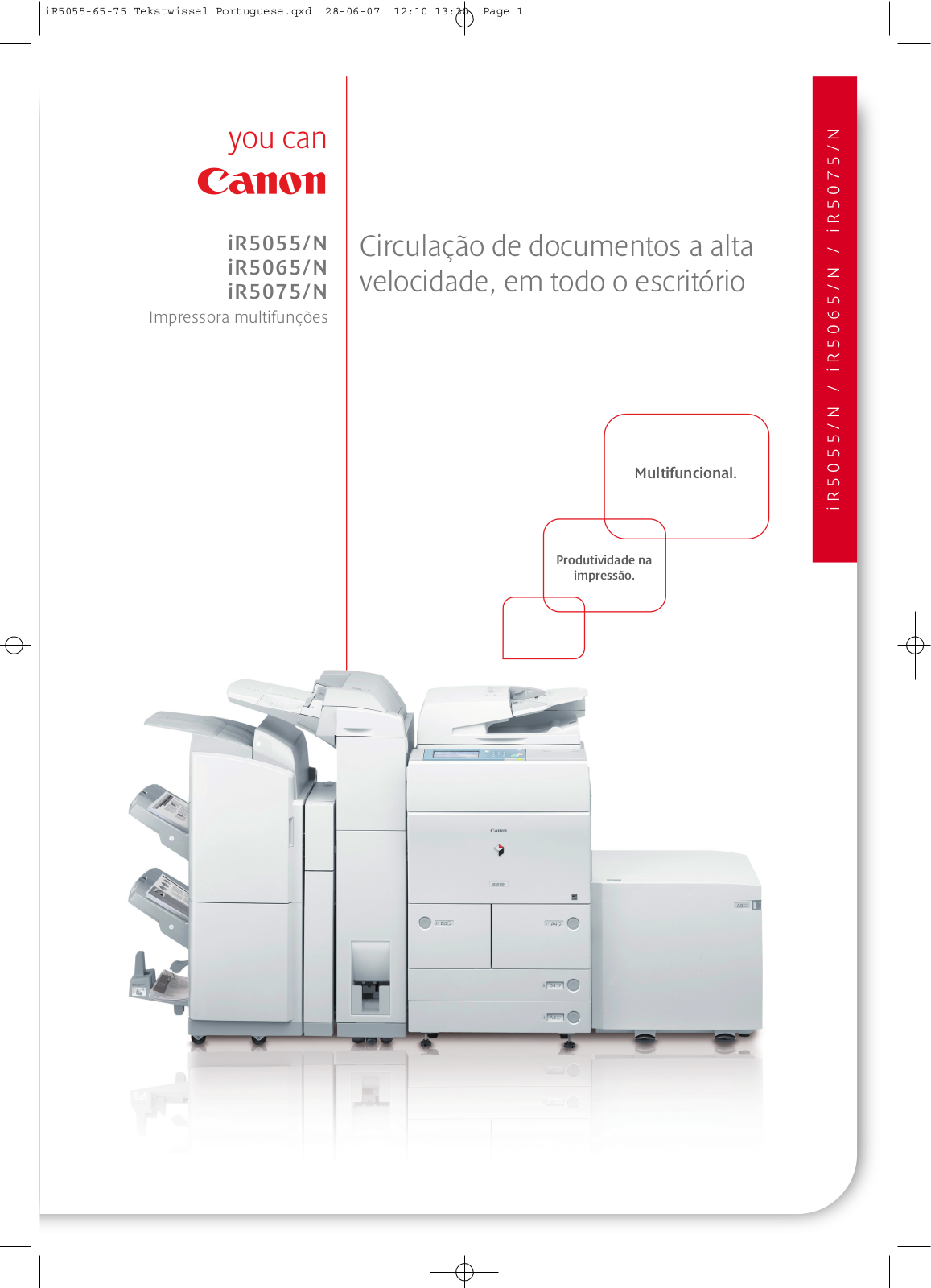 Canon iR5055, iR5055N, iR5065, iR5065N, iR5075 BROCHURE