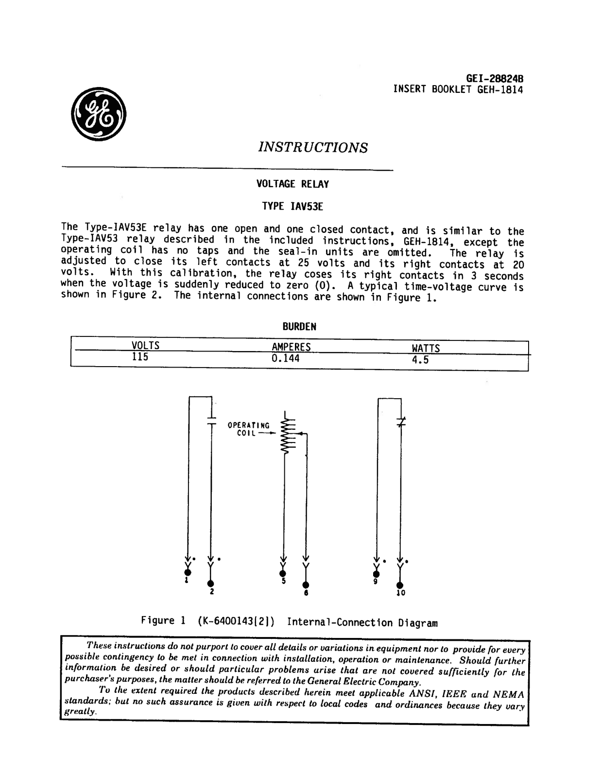 GE IAV53E Instructions Manual - ManualMachine.com