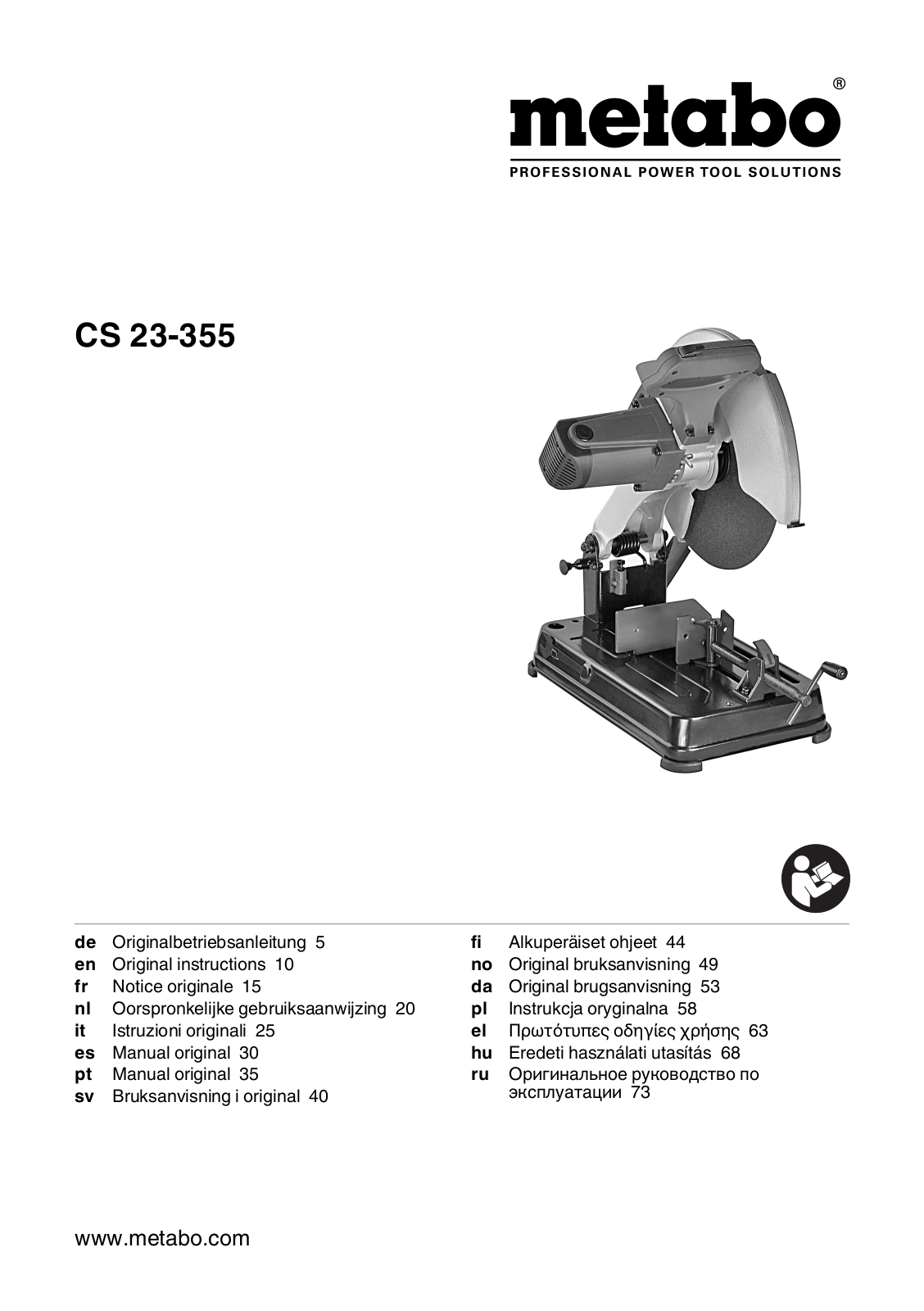 Metabo CS 23-355 User Manual