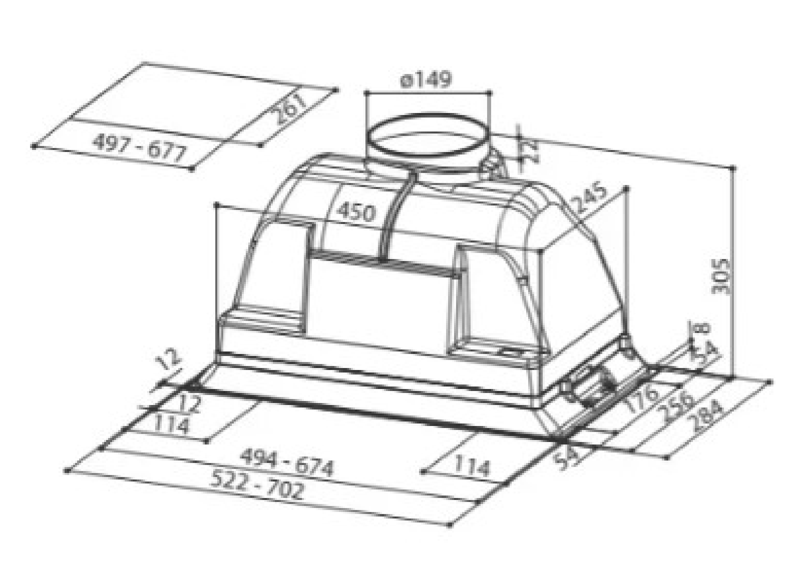 Faber INCA PLUS HIP X A52 FB EXP User Manual