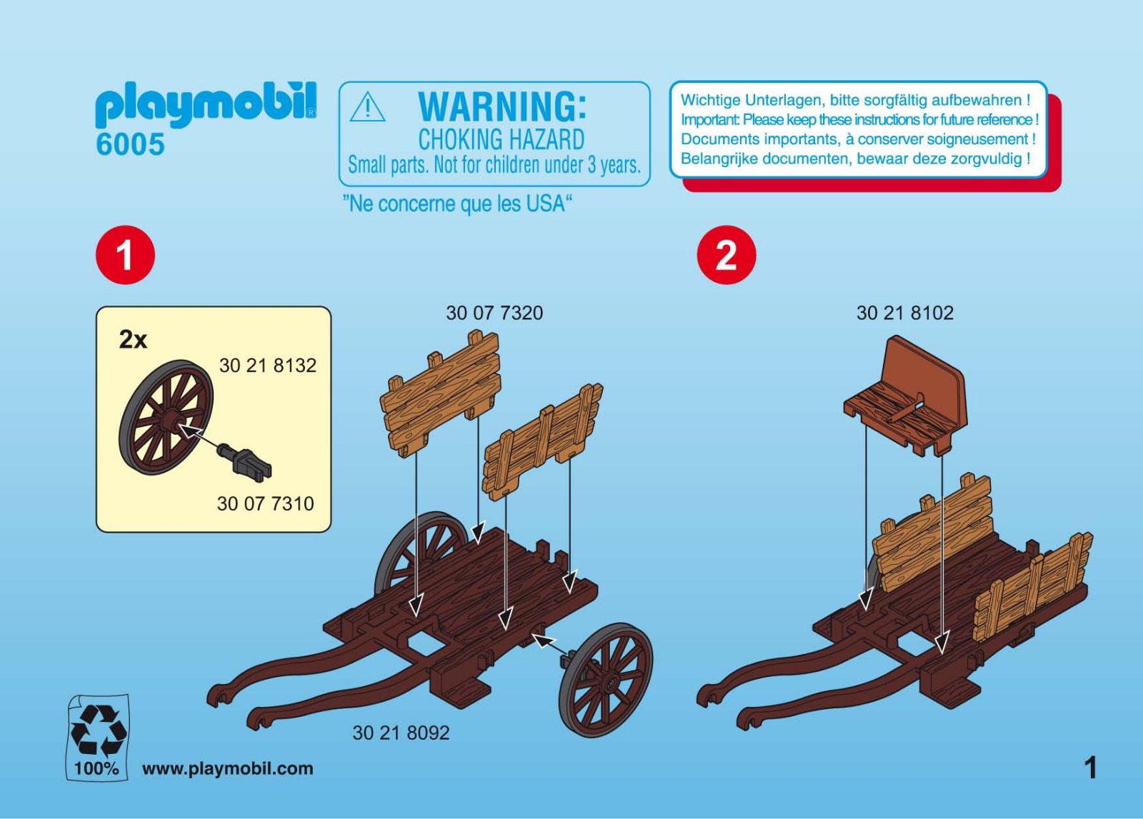 playmobil 6005 Instructions