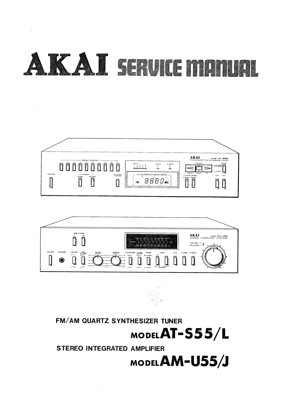 Akai AMU-55-J Service manual