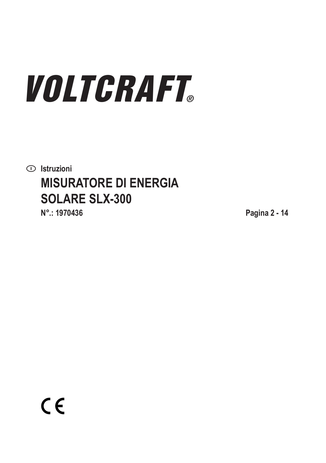 VOLTCRAFT SLX-300 User guide