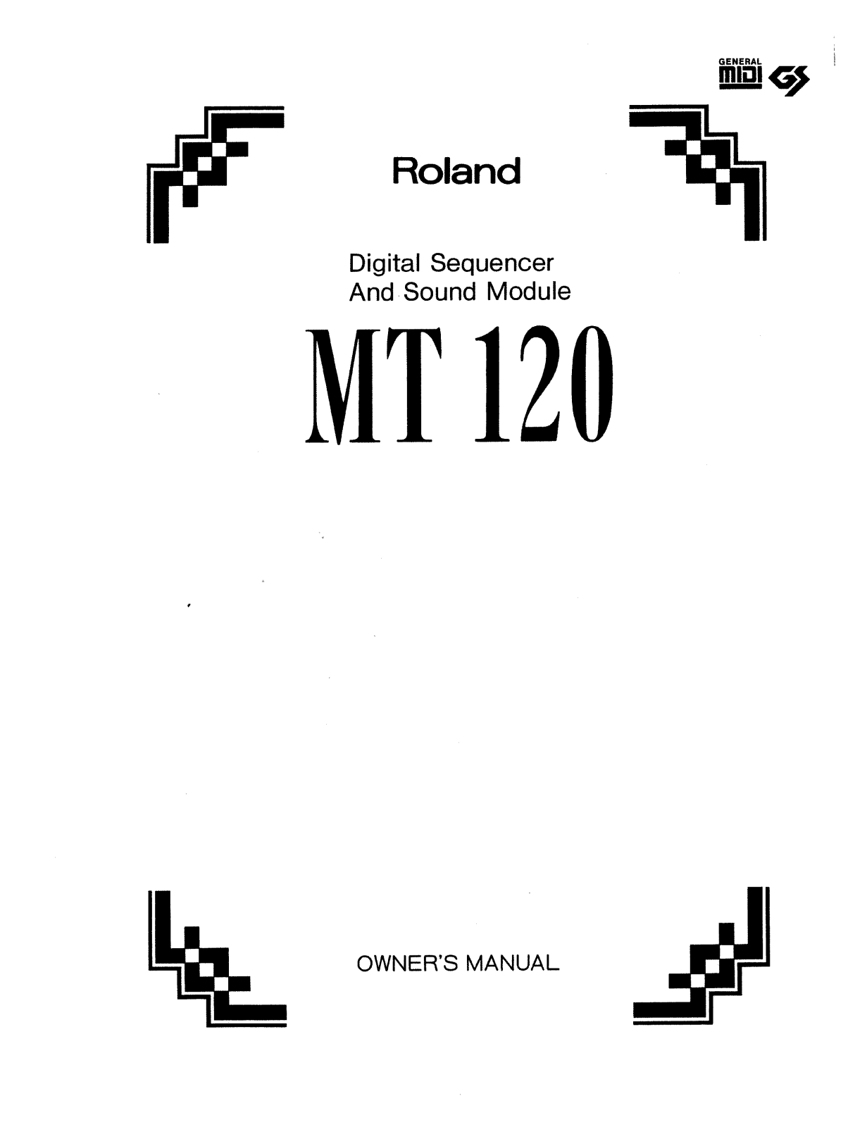 Roland Corporation MT-120 Owner's Manual