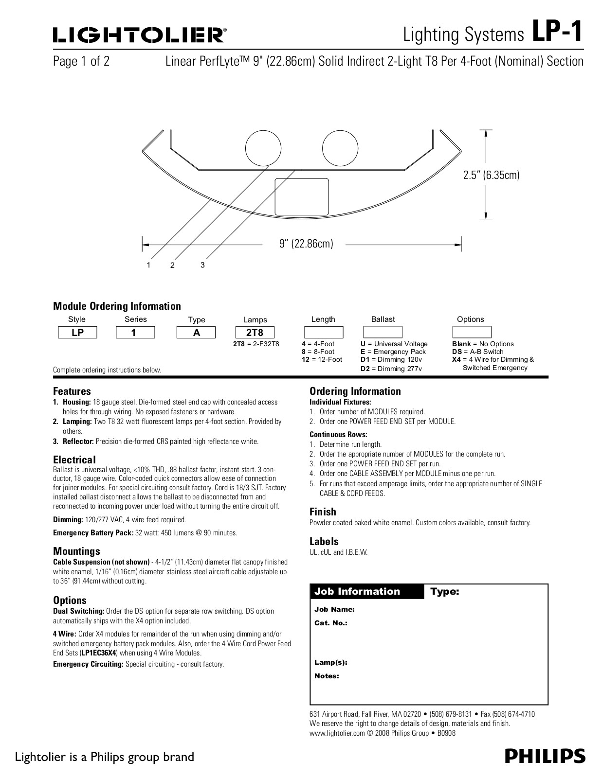 Lightolier LP-1 User Manual