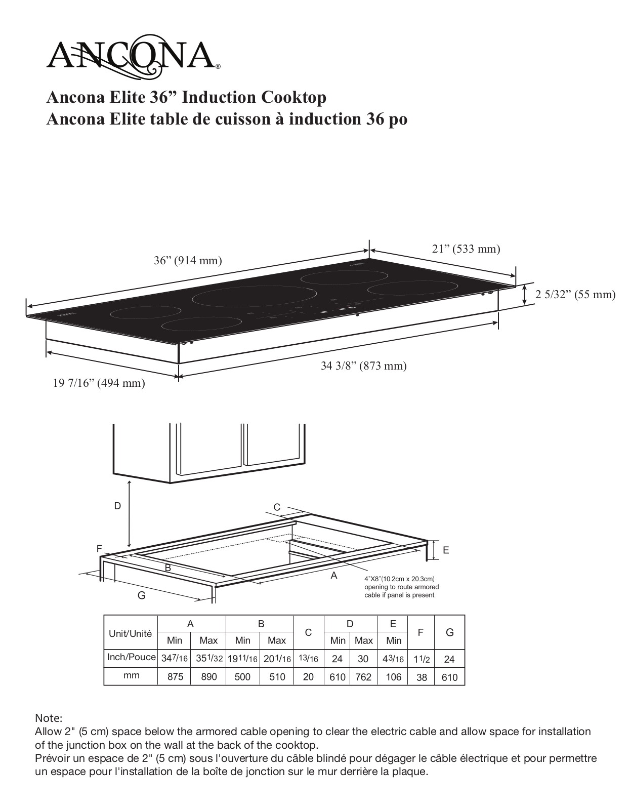 Ancona ACDA1317 Specifications - ManualMachine.com