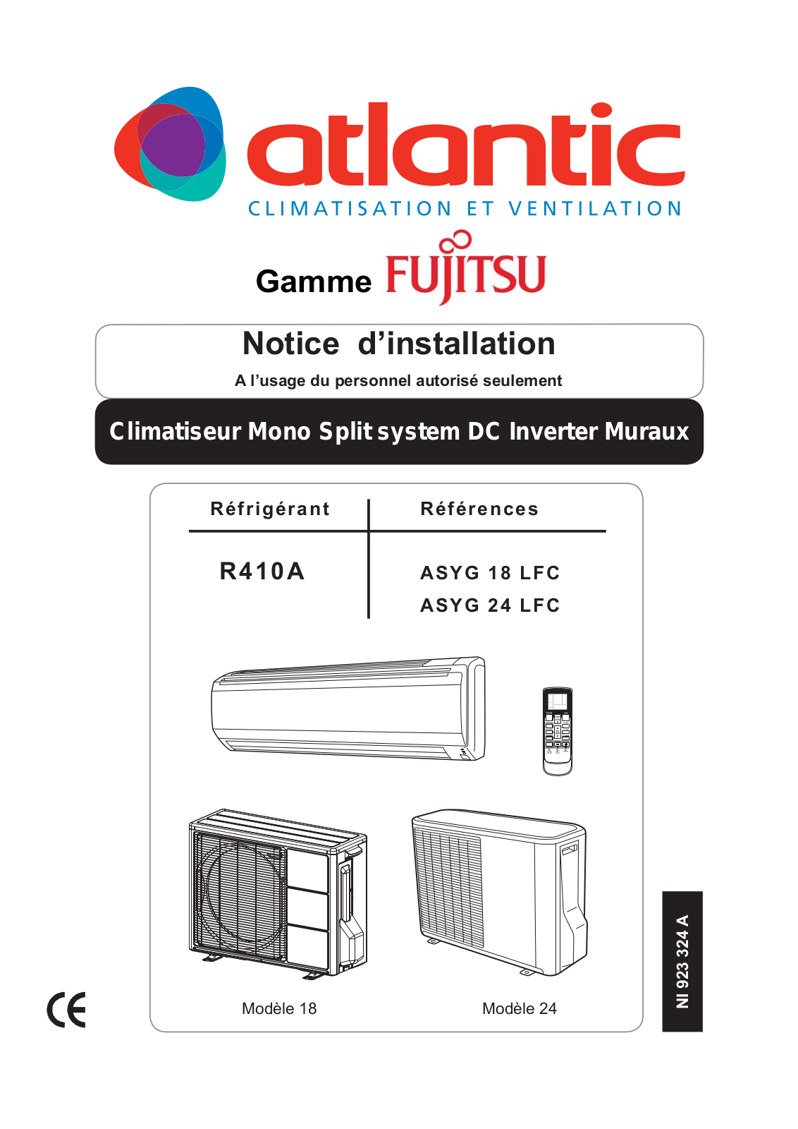 Fujitsu ASYG 18 LFC Manual