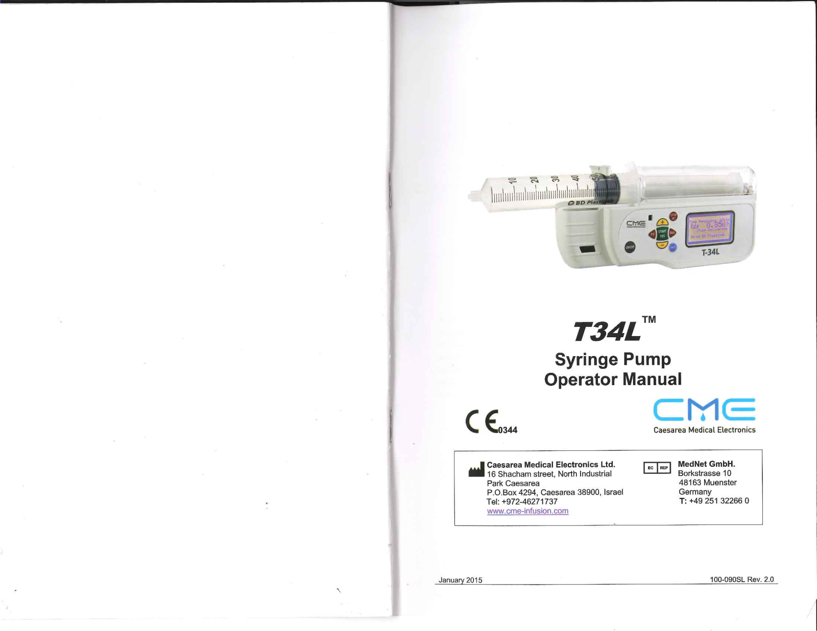 CME T-34L Operator Manual