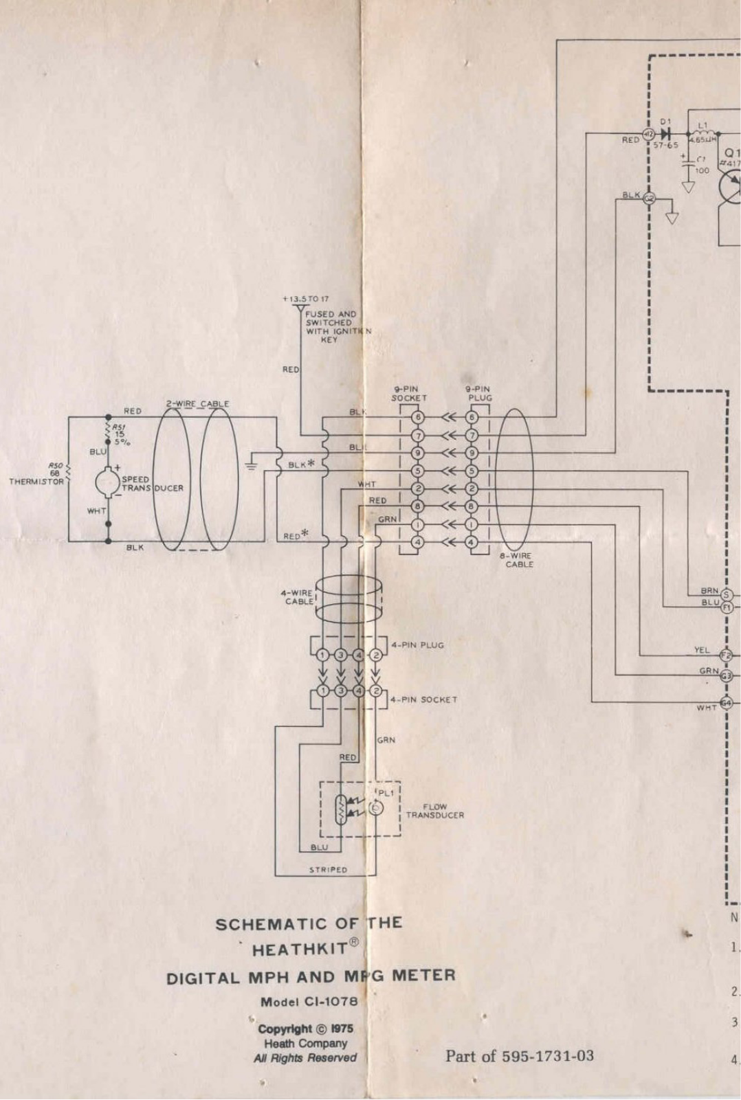 Heathkit CI-1078 Schematic