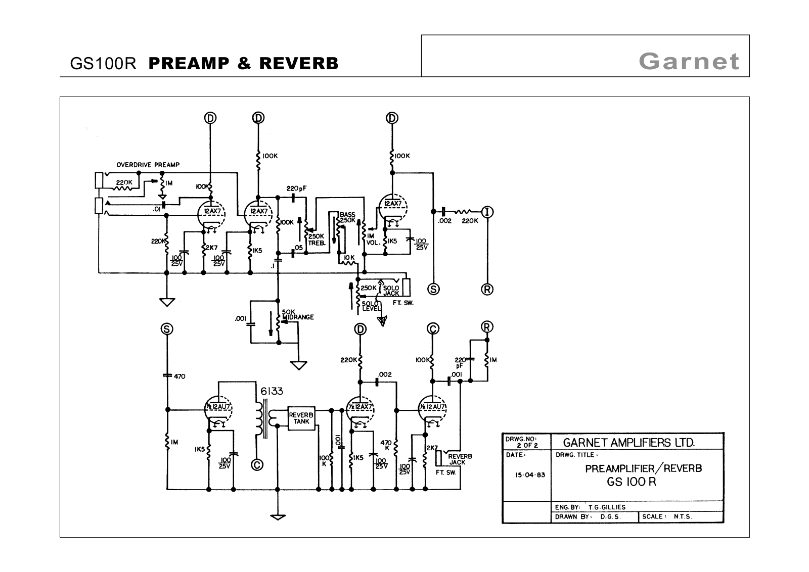 Garnet gs100r schematic