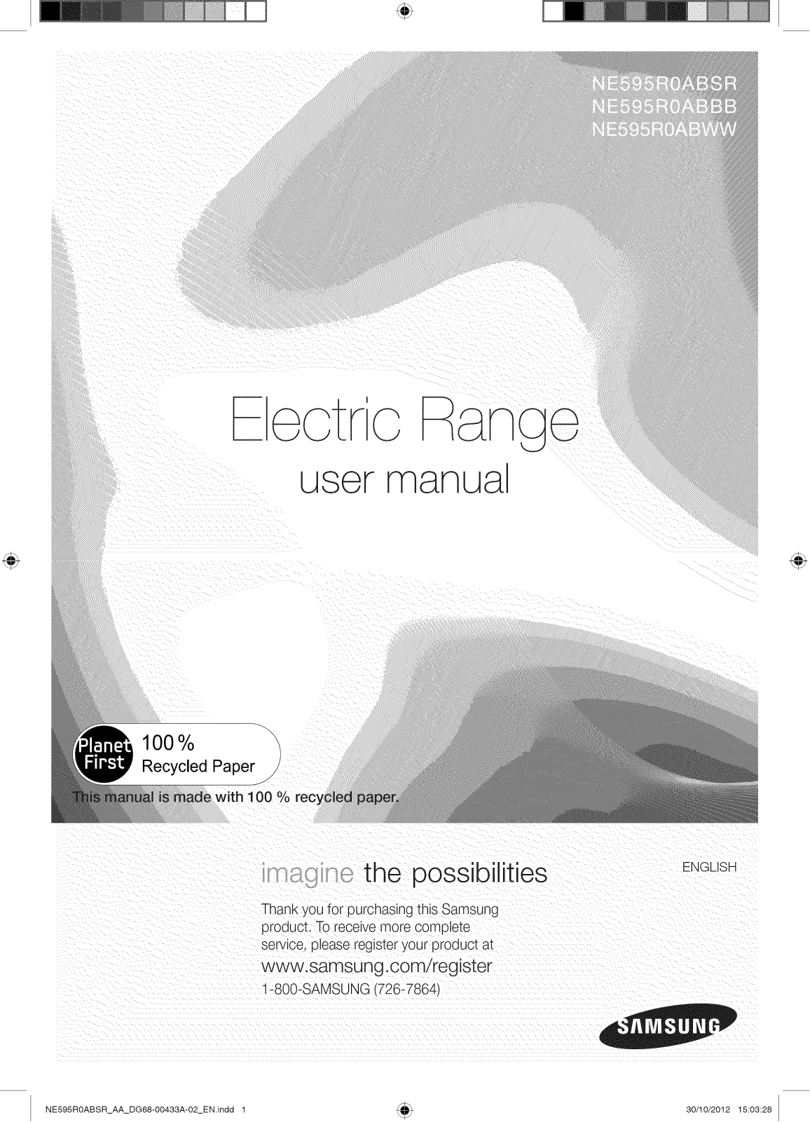 Samsung NE595R0ABSR/AA-00, NE595R0ABSR/AA-01, NE595R0ABBB/AA-01, NE595R0ABBB/AA-00 Owner’s Manual