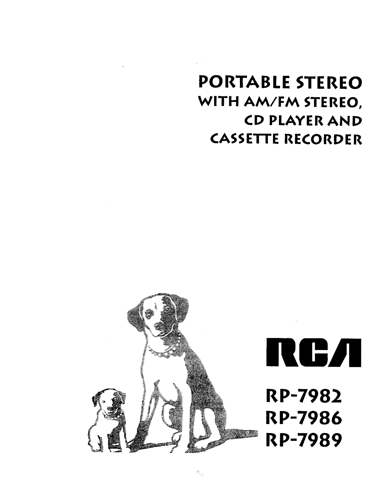 Rca RP-7986, RP-7989, RP-7982 User Manual