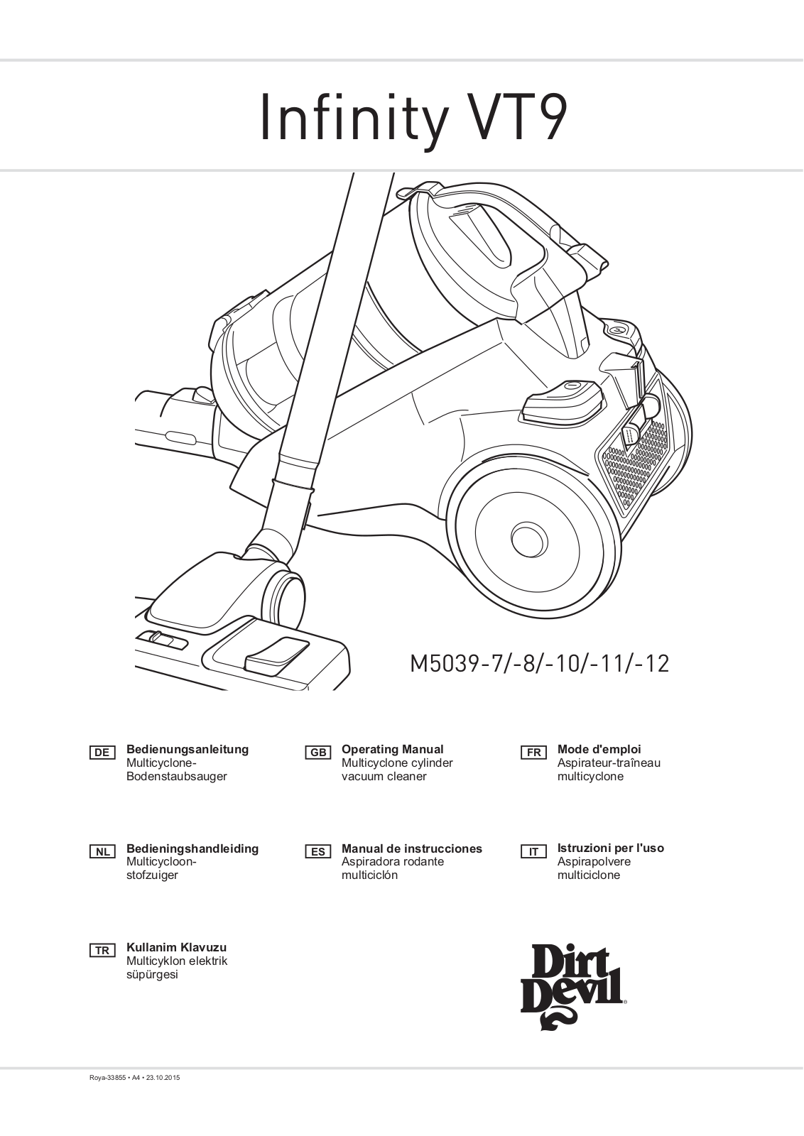 Dirt devil M5039-10 User Manual