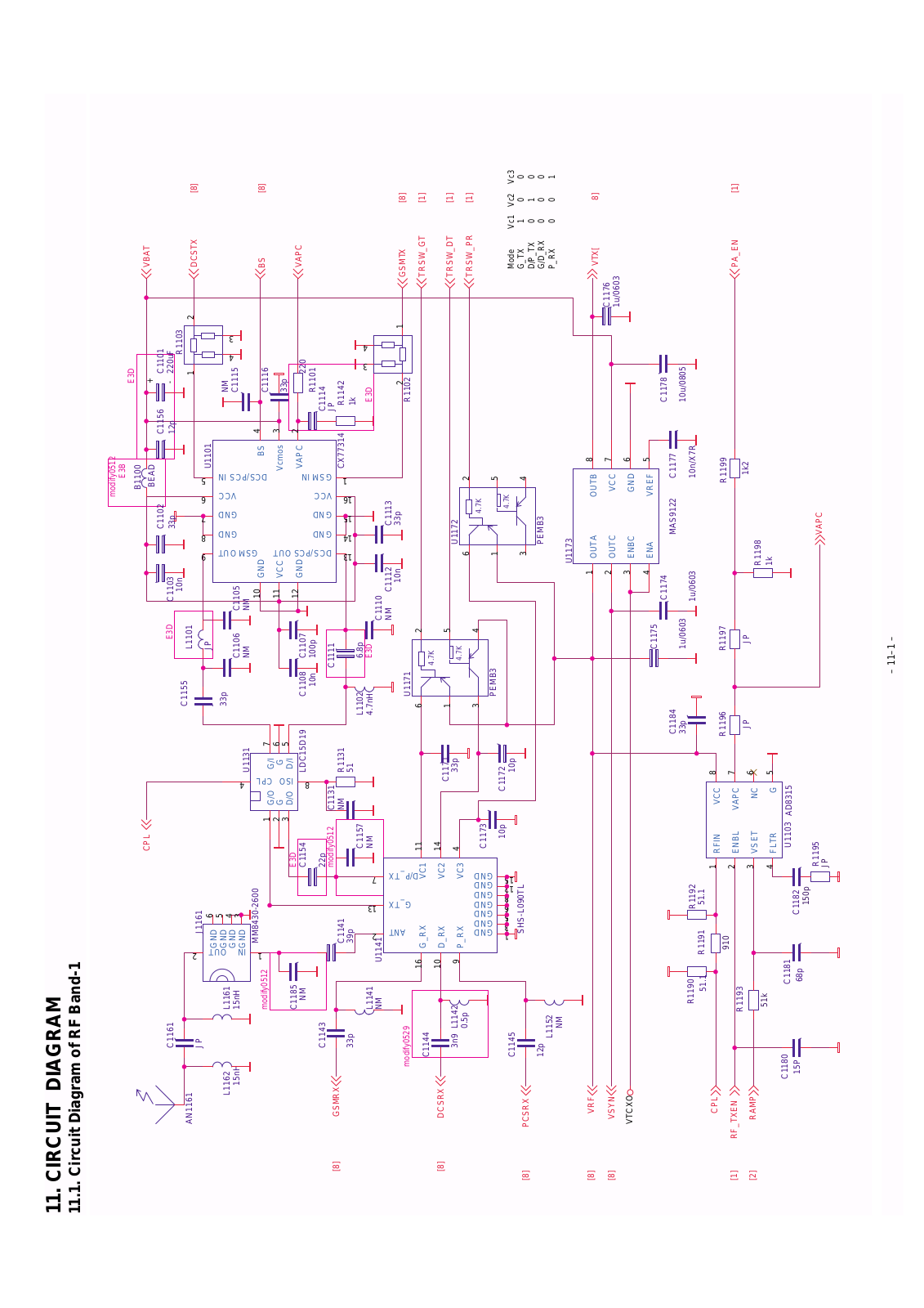 Panasonic EB-G50 Schematics