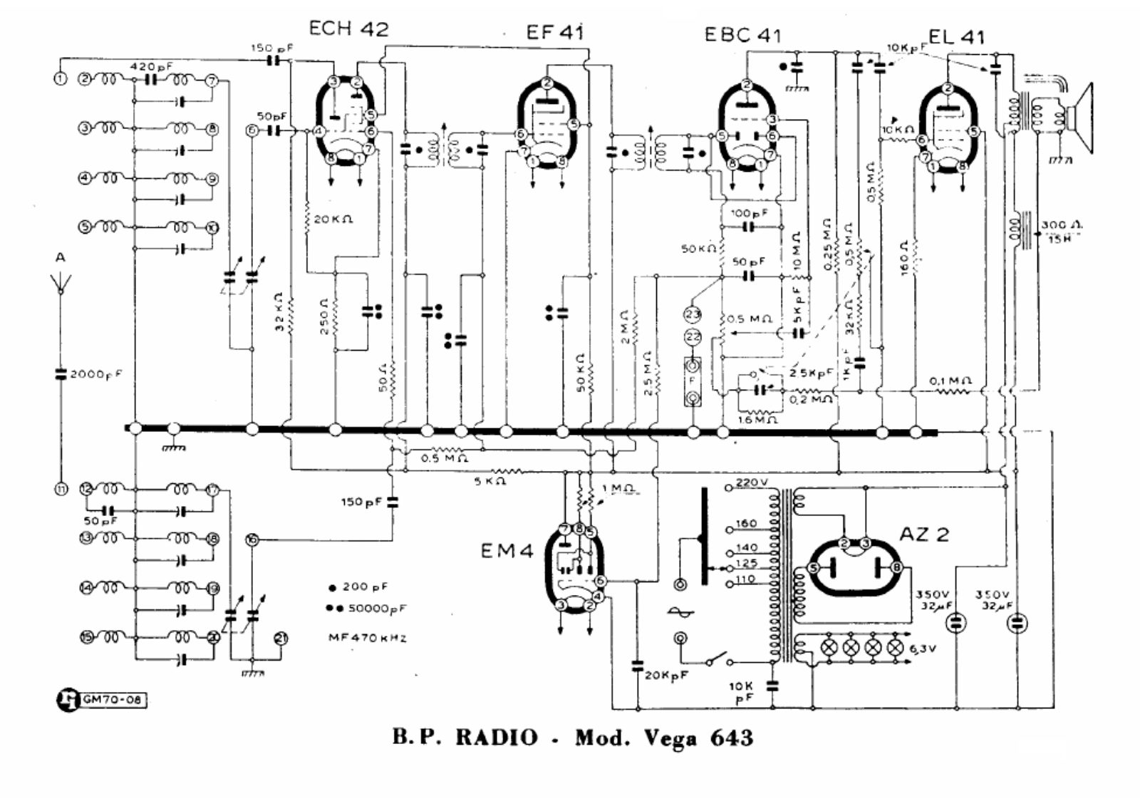 Vega 643 schematic