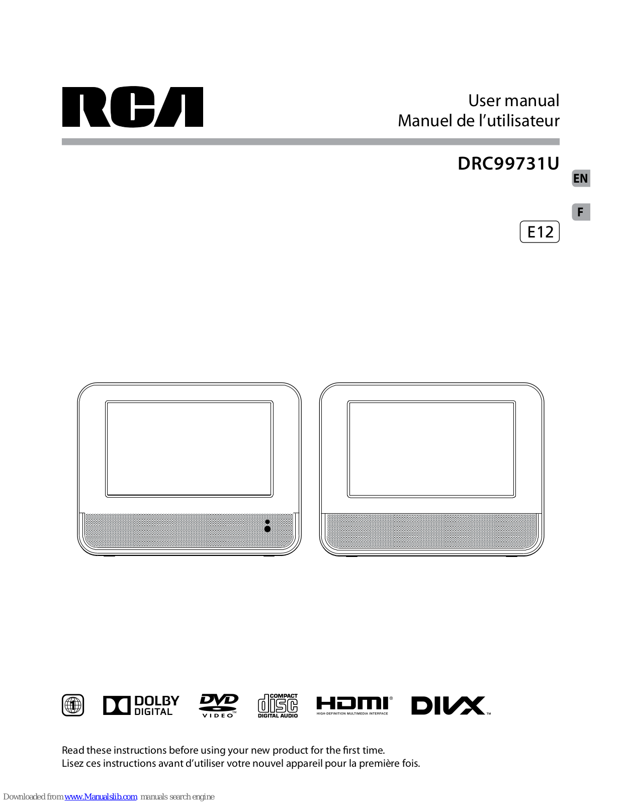 RCA DRC99731U User Manual