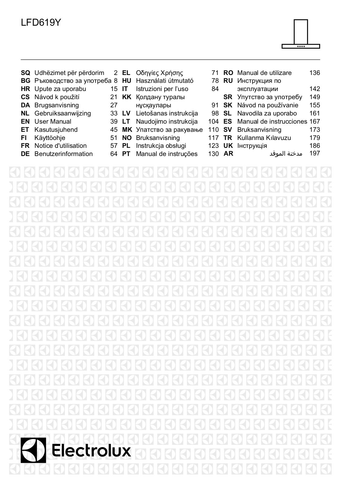 Electrolux LFD619Y User Manual