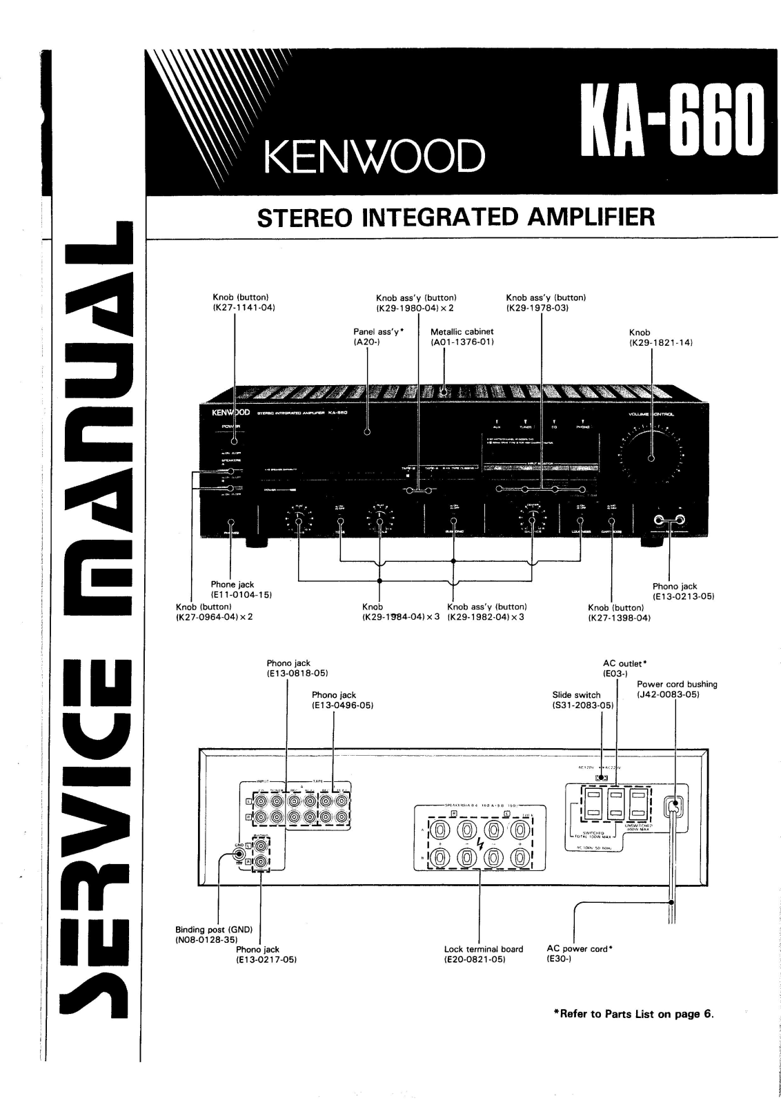 Kenwood KA-660 Service manual