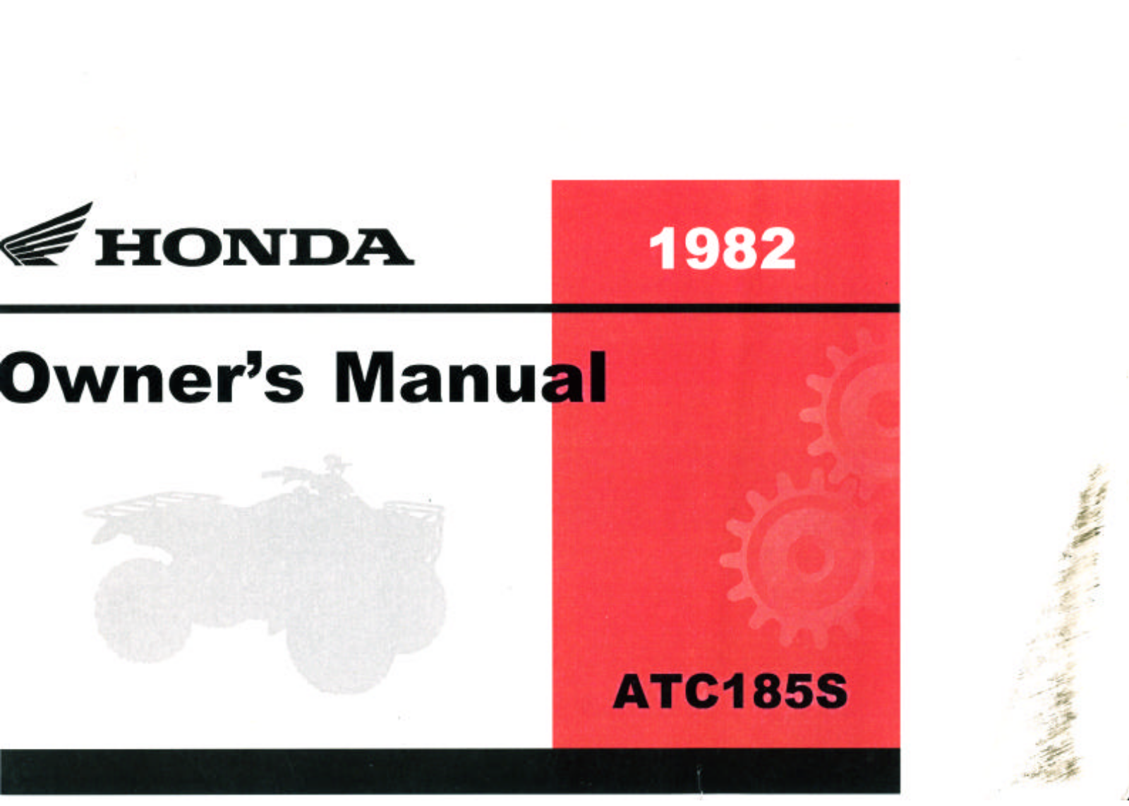 Honda ATC185S 1982 Owner's Manual