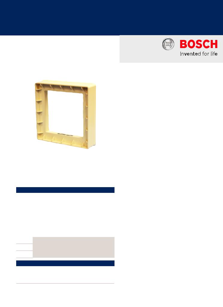 Bosch ISP2-W Specsheet