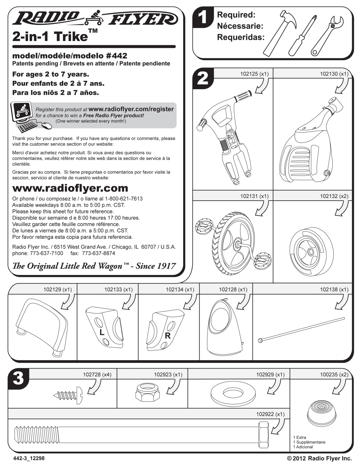 Radio Flyer 442 User Manual