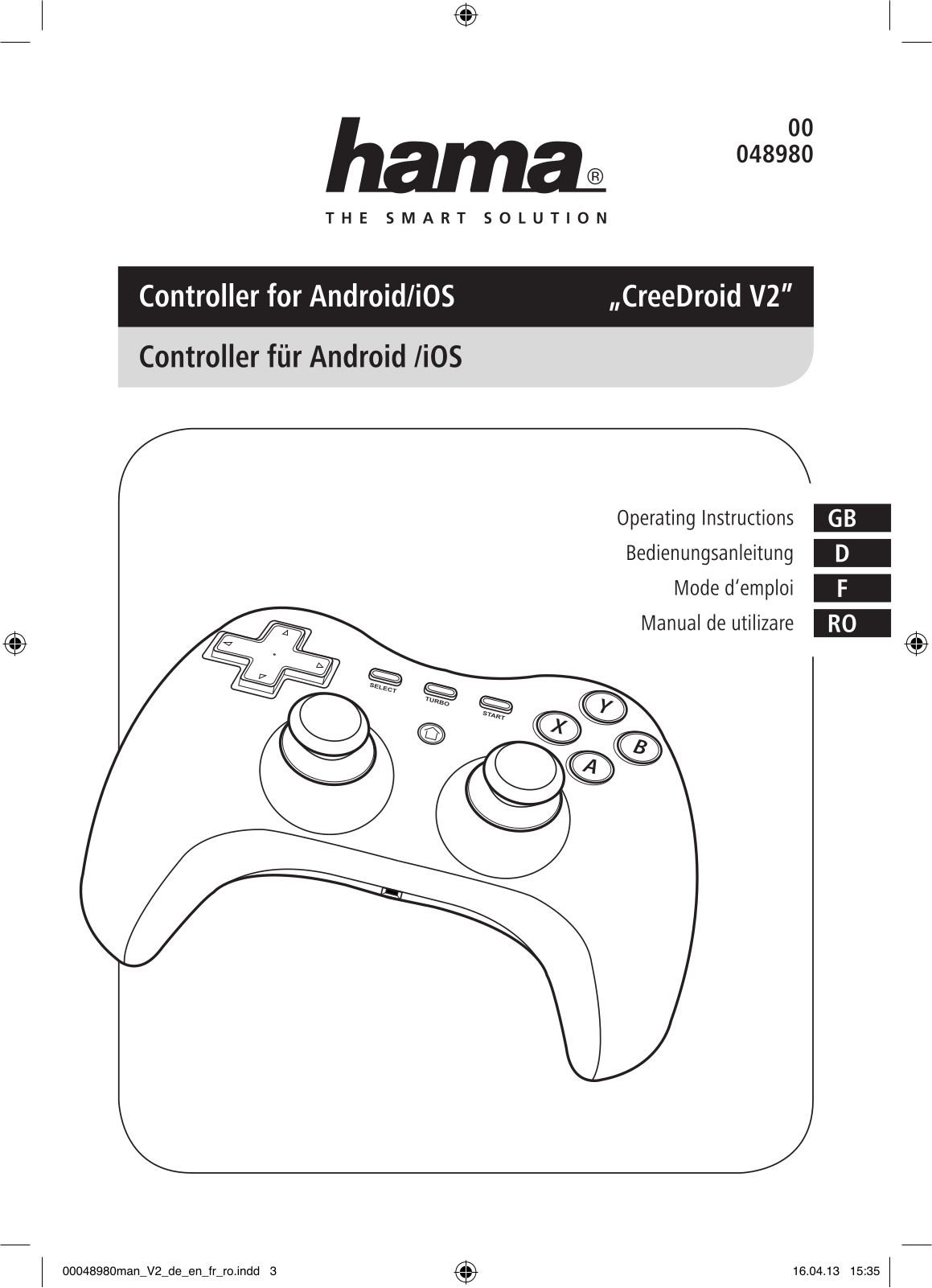 Hama 48980 User manual