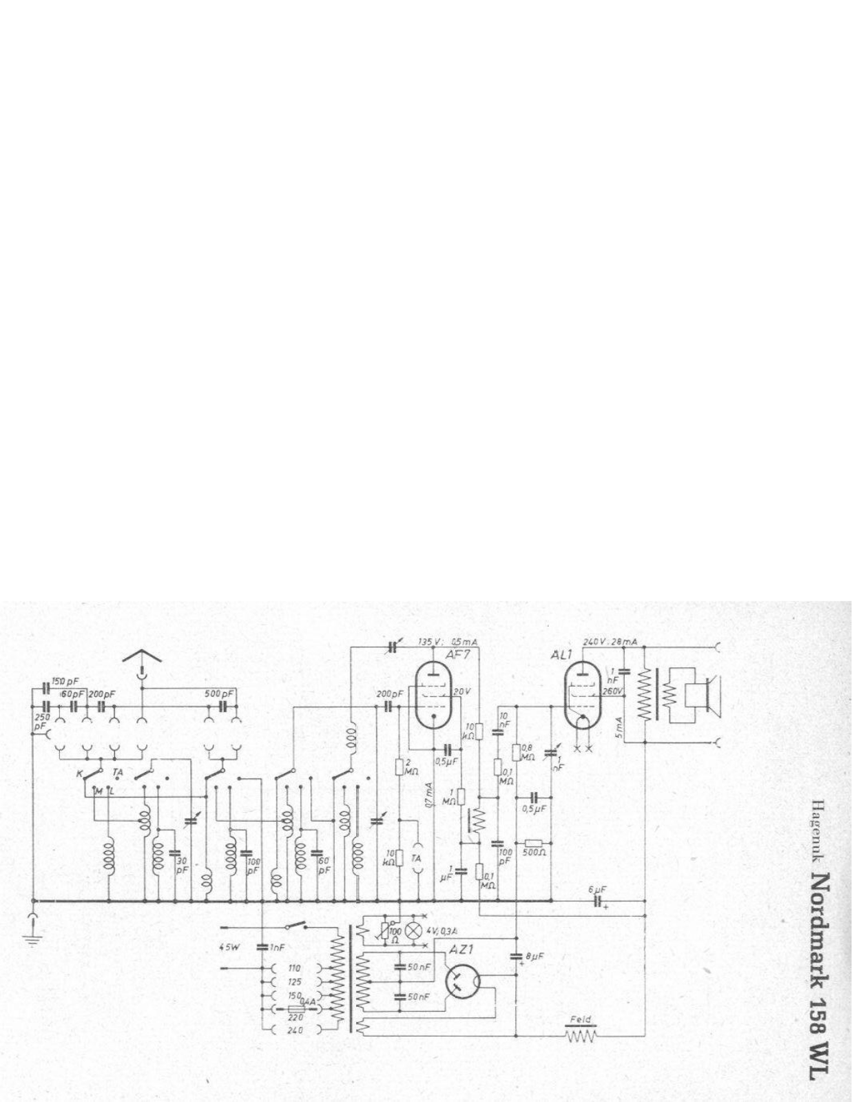 Hagenuk 158WL Cirquit Diagram