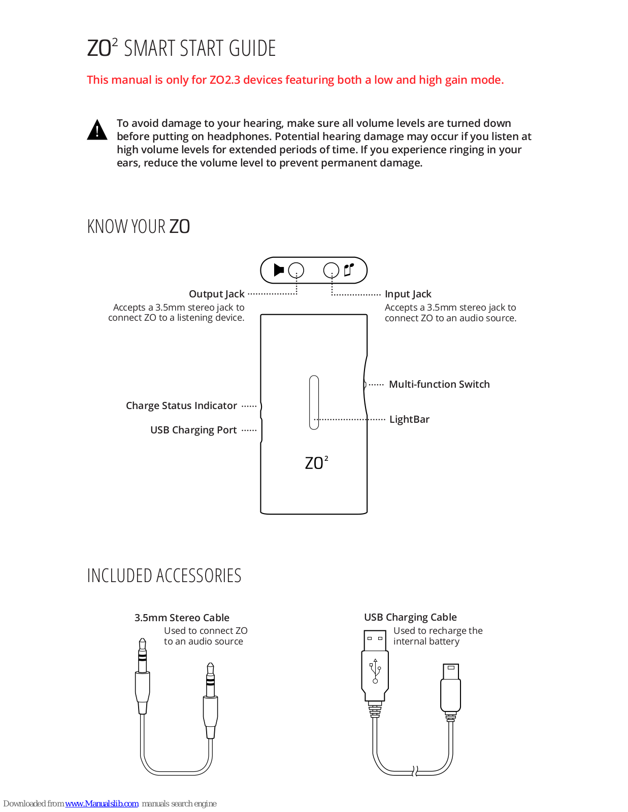 Digizoid ZO2.3 Smart Start Manual