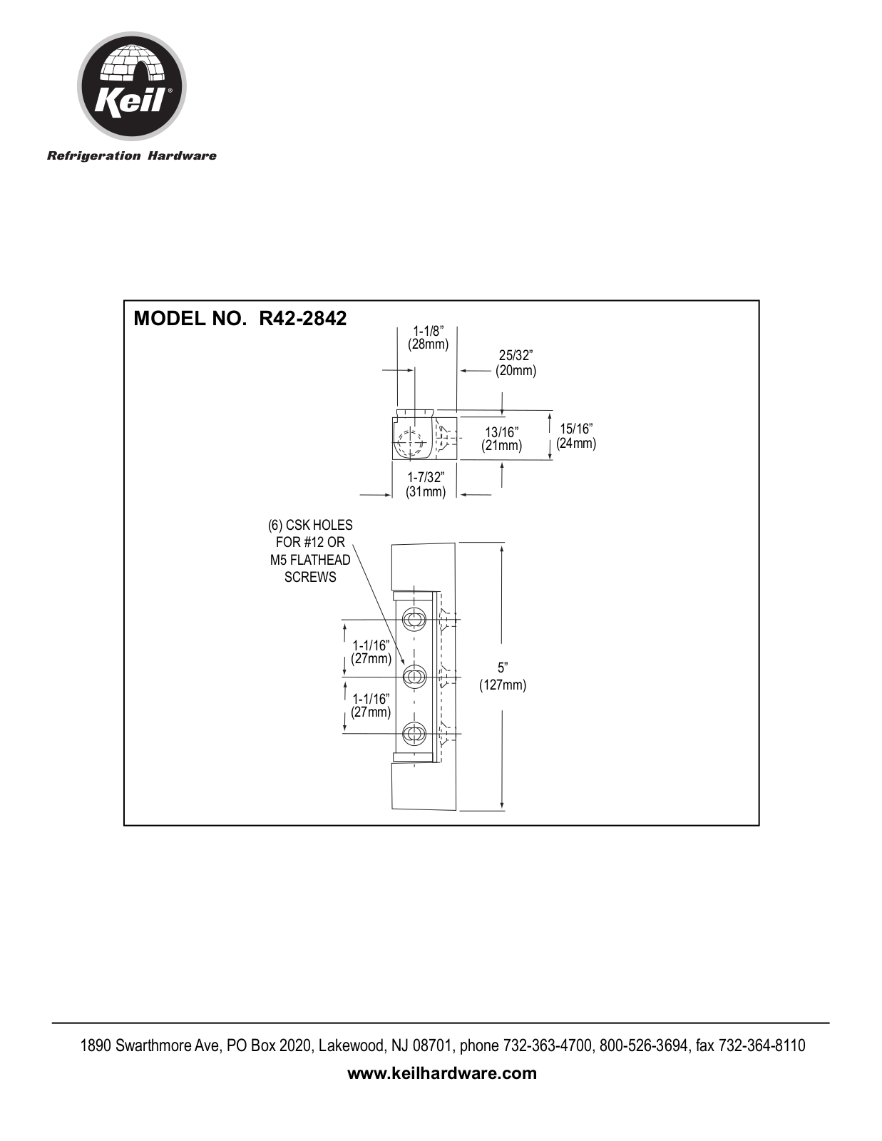 Component Hardware R42-2842 User Manual