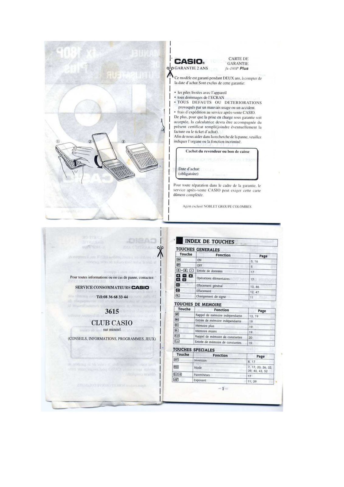 CASIO Fx-180P User Manual