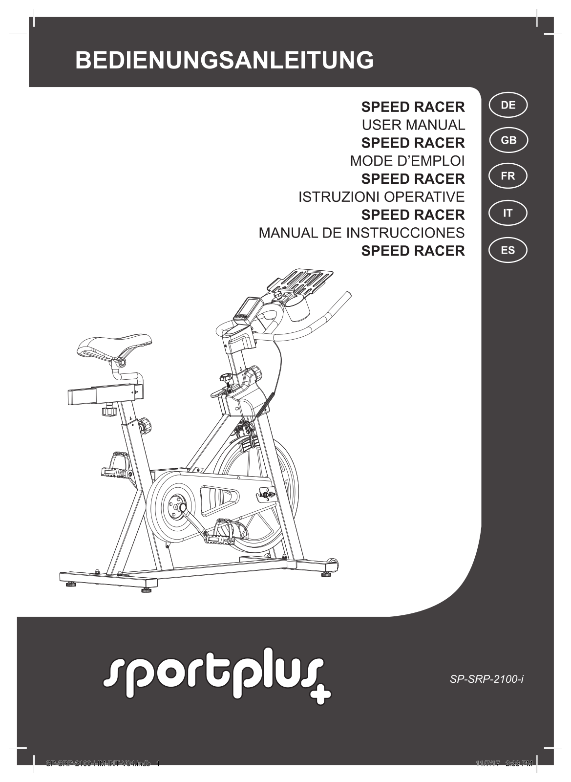 SportPlus SP-SRP-2100-i operation manual