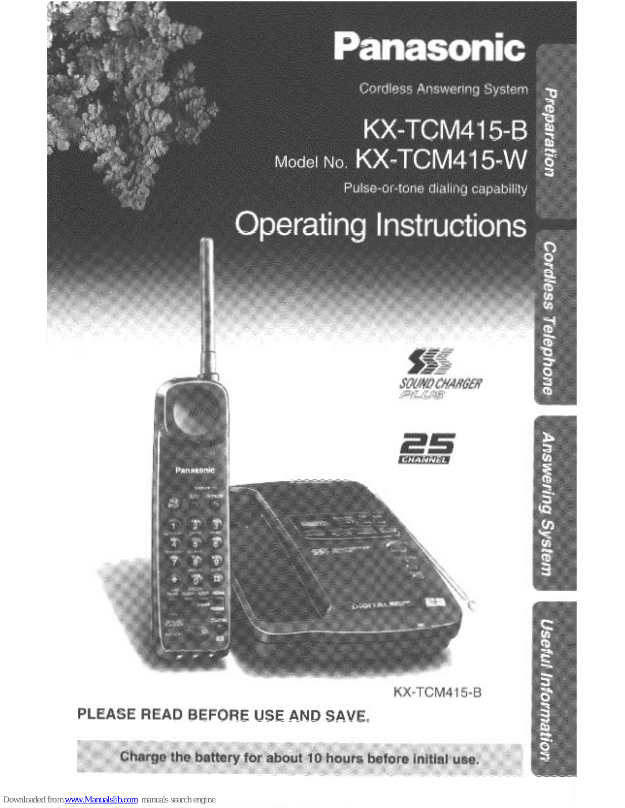 Panasonic KX-TCM415-W User Manual