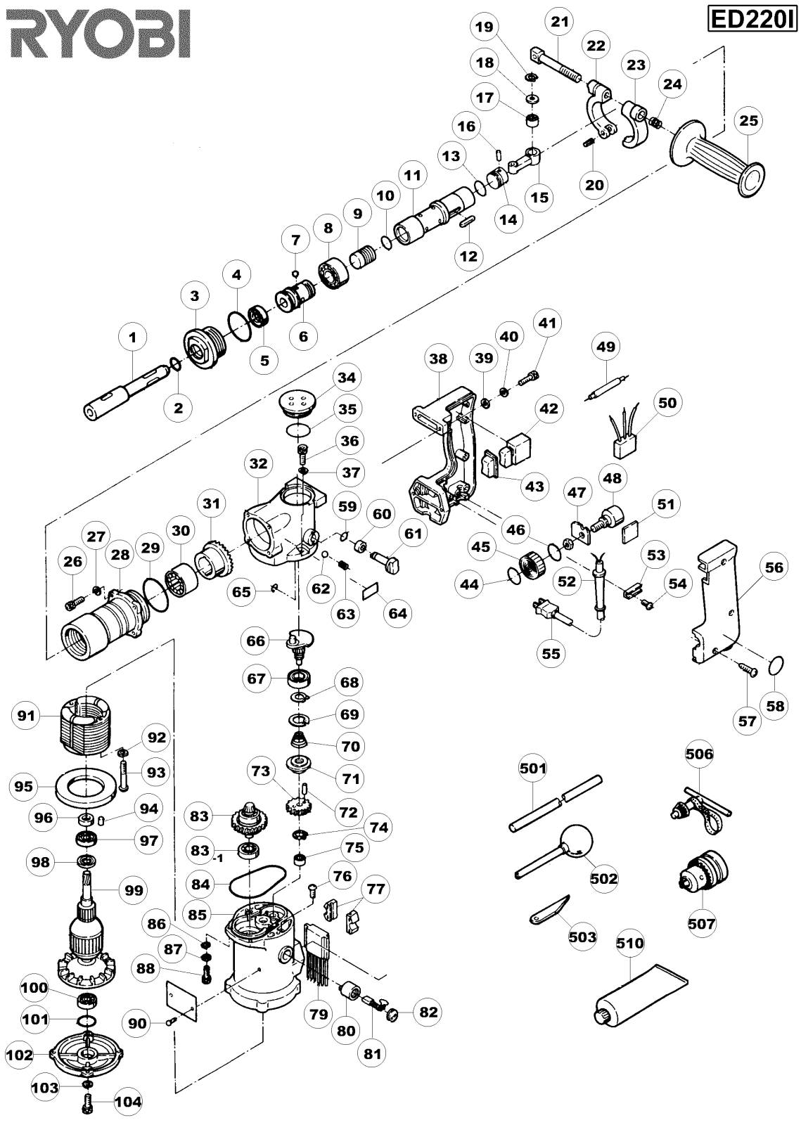 Ryobi ED220I User Manual