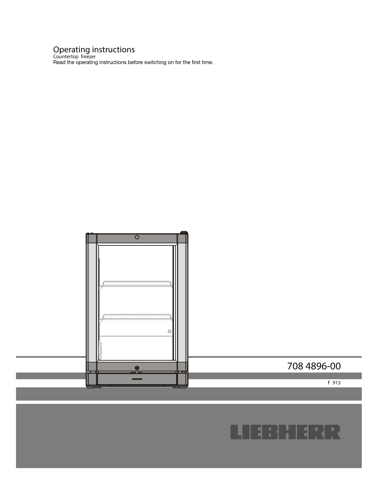 liebherr F 913-40 operation manual