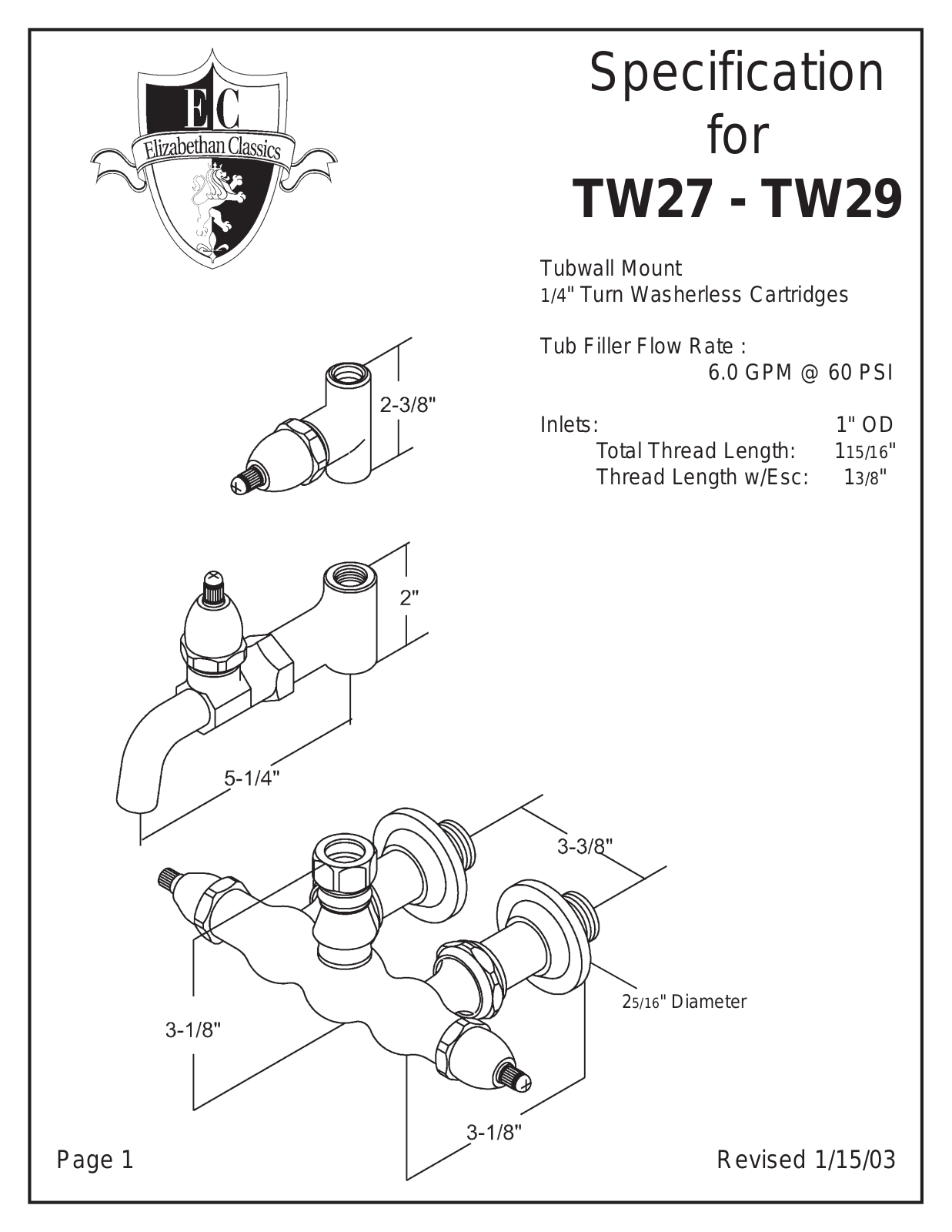 Factory Direct Hardware ECTW27 User Manual