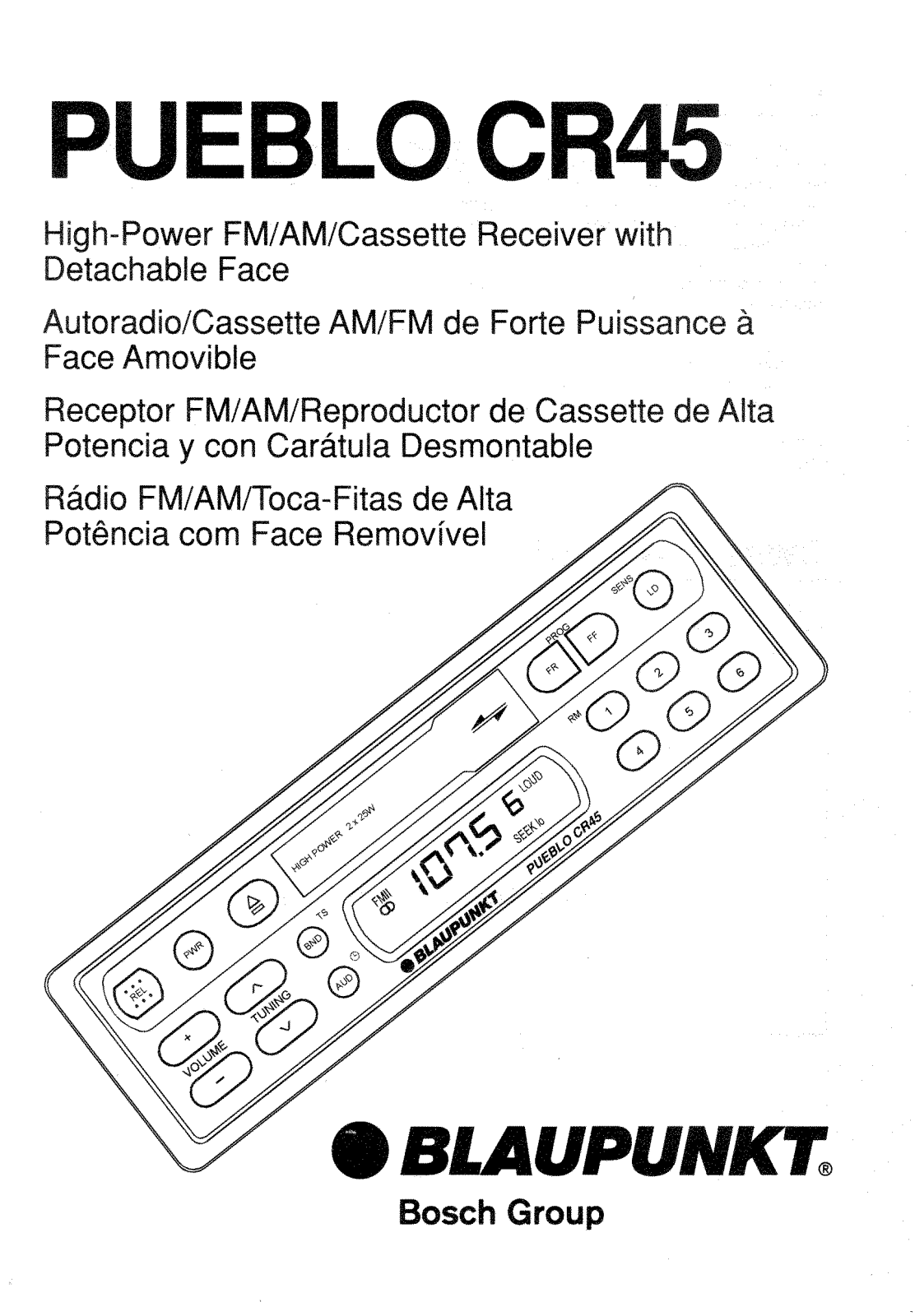 Blaupunkt Pueblo-CR-45 Owners Manual