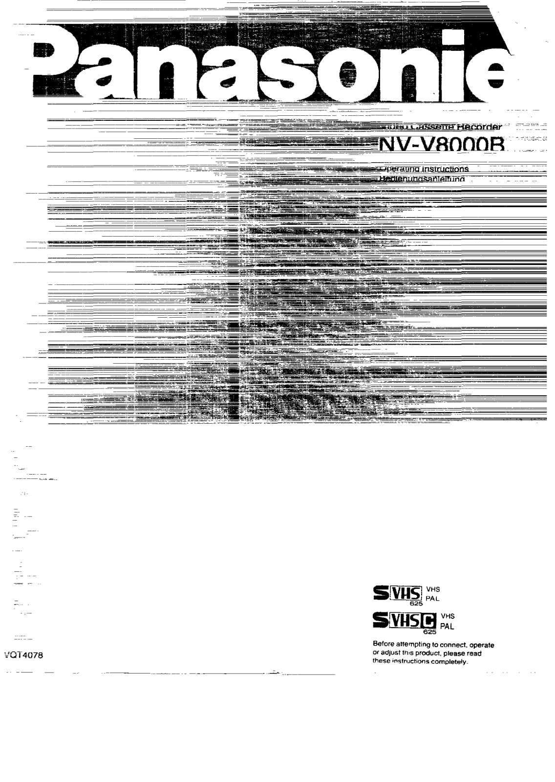 Panasonic NV-V8000B User Manual