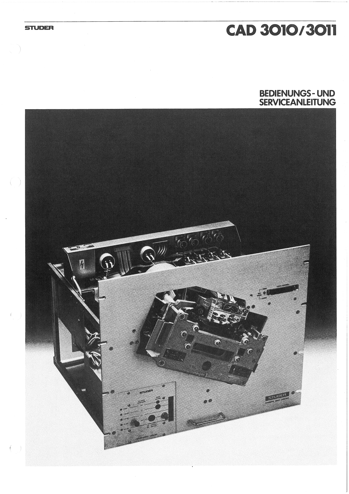 Studer CAD3010, CAD-3011 User Manual