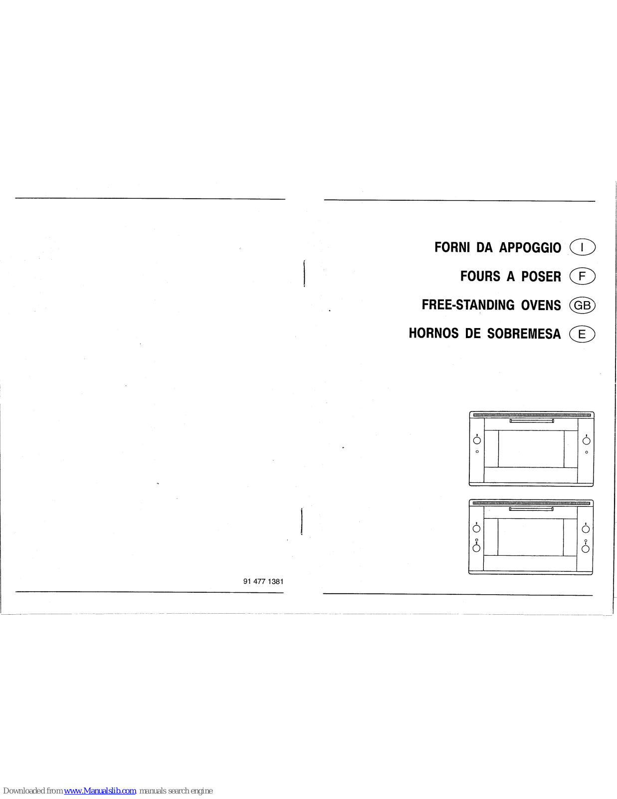 Smeg ALFA130X,ALFA132X,ALFA100X Instruction Manual