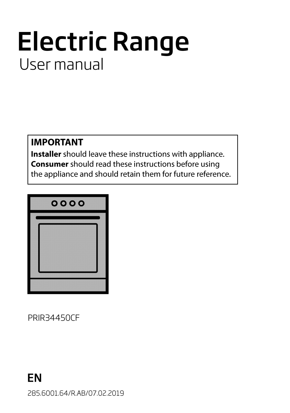 Beko PRIR34450CF User Manual