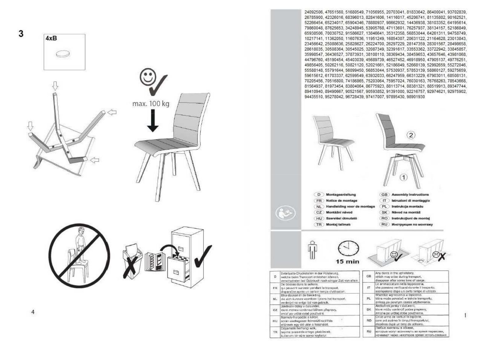 Home affaire Tatra Assembly instructions