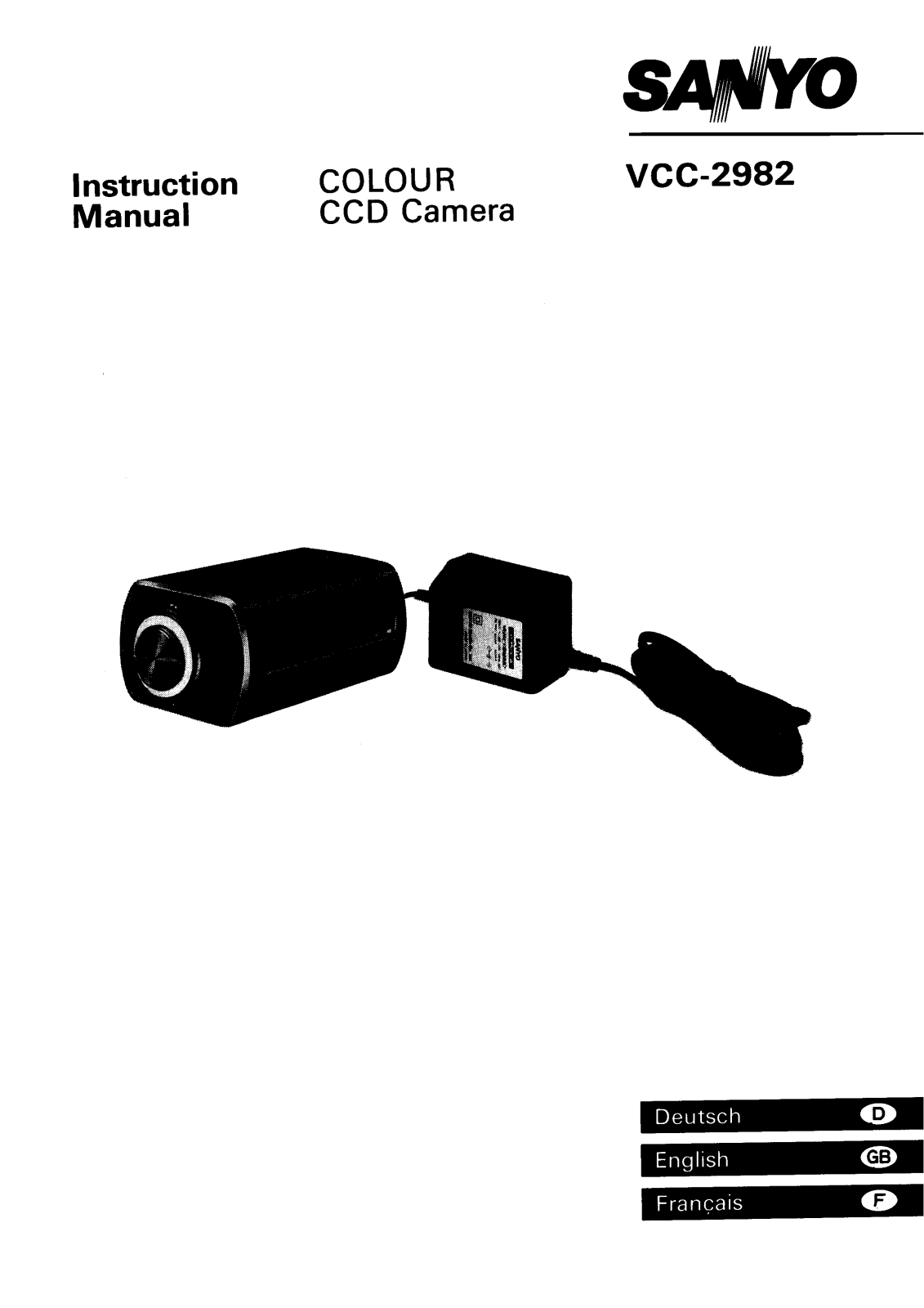 Sanyo VCC-2982 Instruction Manual