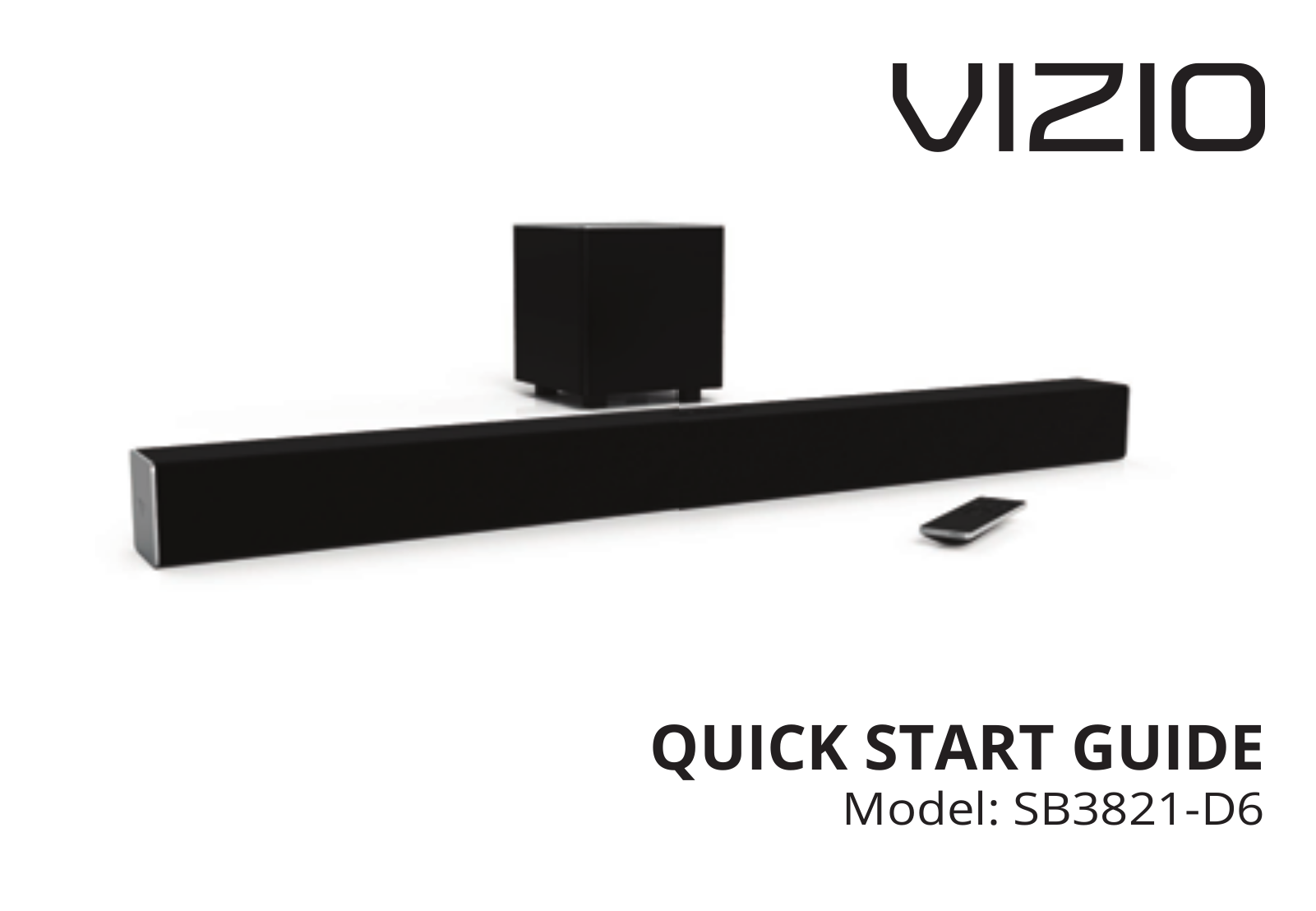 Vizio SB3821-D6 User Manual