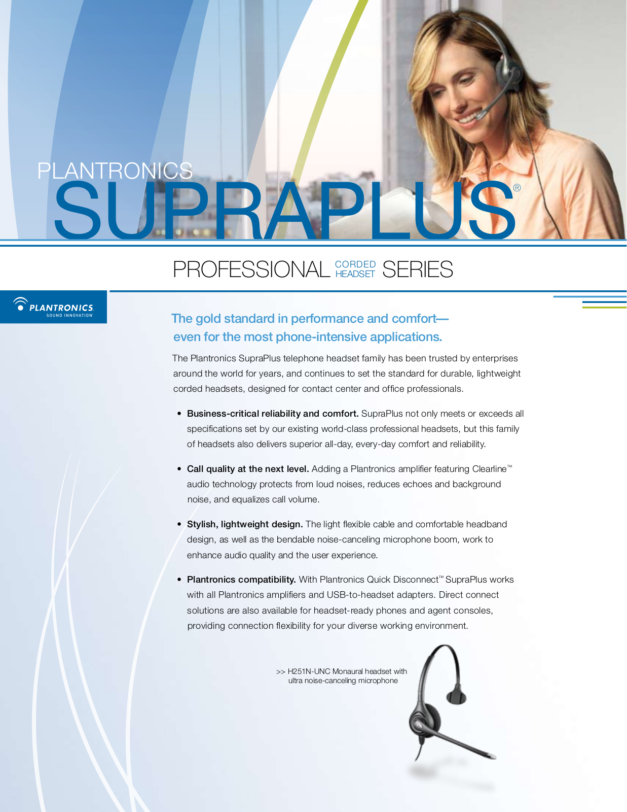 Plantronics SupraPlus PROFESSIONAL User Manual