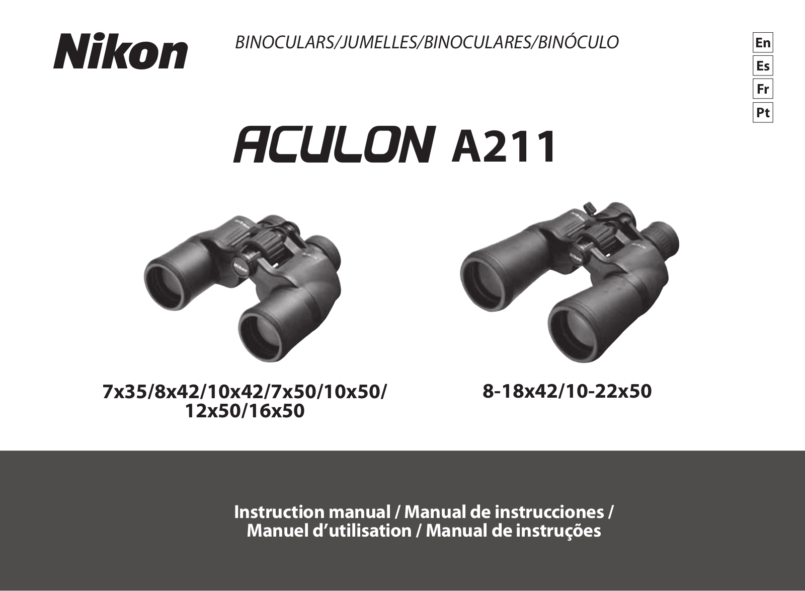 NIKON 10-22X50 CF Action User Manual