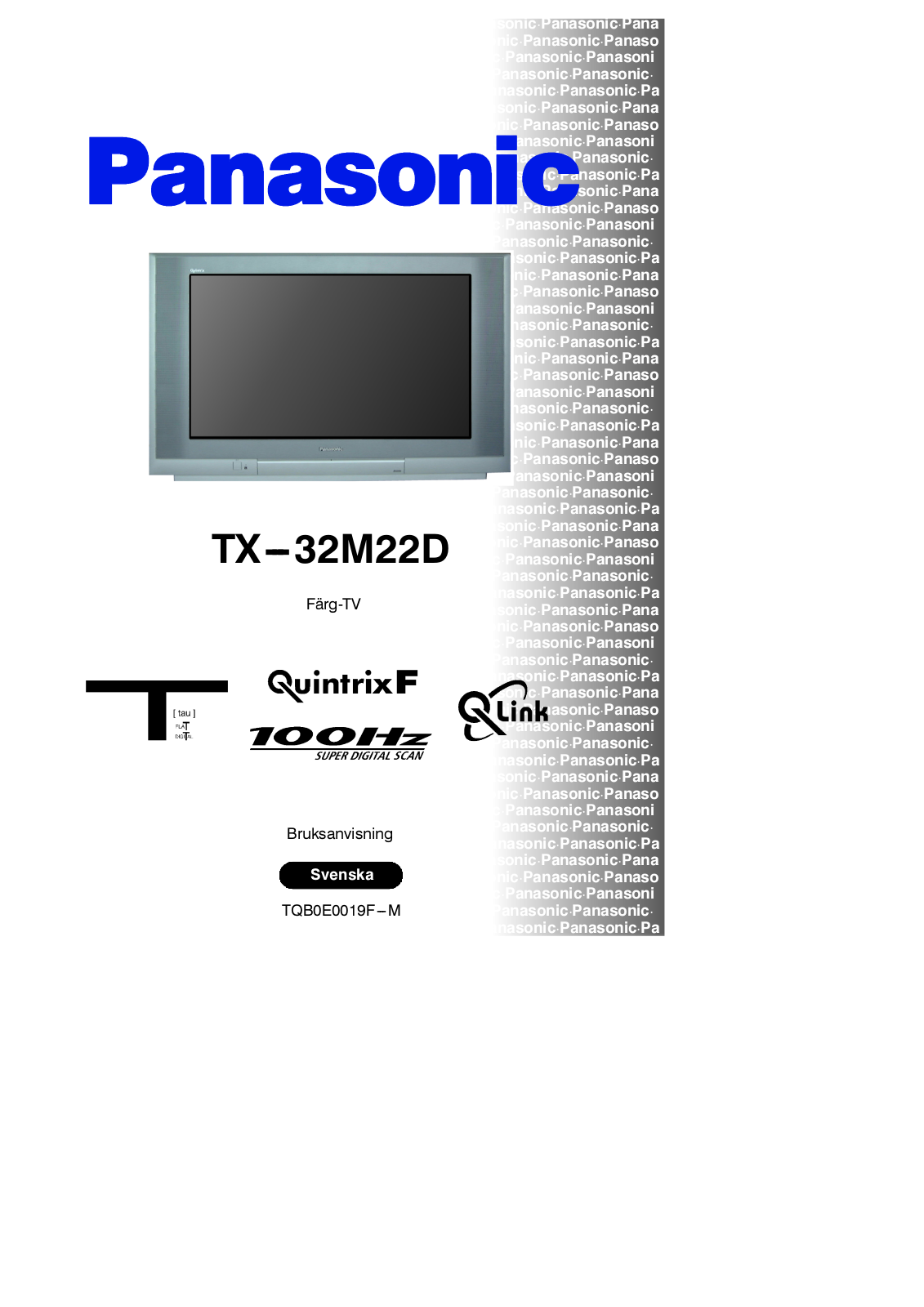 PANASONIC TX-32M22D User Manual